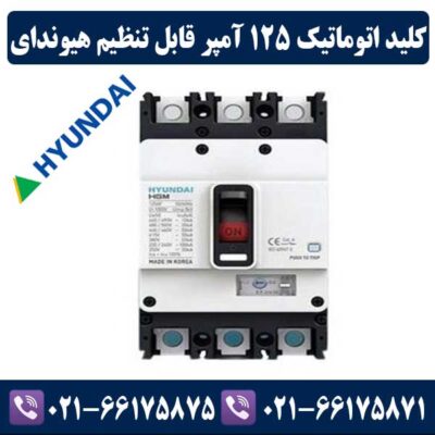 کلید اتوماتیک 125 آمپر قابل تنظیم هیوندای